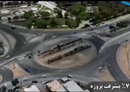 اجرای روند احداث میدان پارک لاله شهر گوگد/ فیلم