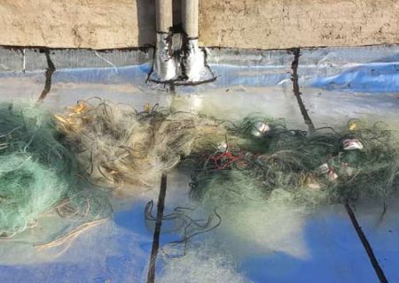 کشف ۷ هزار متر تور غیر مجاز صیادی در سد کوچری گلپایگان