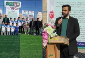 دو پروژه ورزشی در روستای قوژد کاشمر افتتاح شد